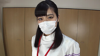 Young Asian Nurse Explores Oral And Toy Pleasure