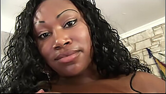 Shaved Ebony Beauty Gets Her Big Tits Creampied By Bbc