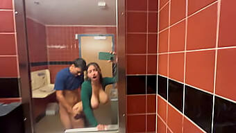 Daring Public Creampie With Big Tits In Whole Foods Bathroom