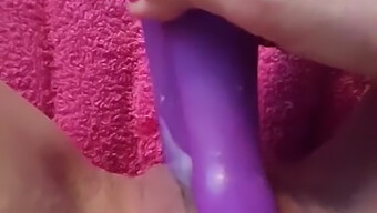 European Beauty Explores Pleasure With A Vibrating Toy