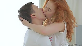 Kimber Day, A Redhead Amateur, Gets A Facial Finish