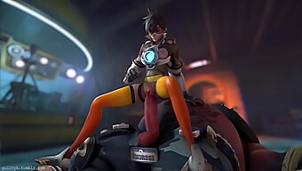 Erotism Animat Cu Tracer Și Roadhog De La Overwatch