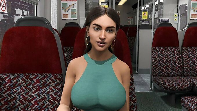 Ervaar De Intense Passie Van Een 3d-Treinontmoeting Met Een Verleidelijke Indiase Bhabhi